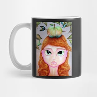 Girl With Apple On Her Head Mug